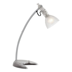 Tischleuchte, transparent, beweglich, Höhe 42,5 cm, CURBY