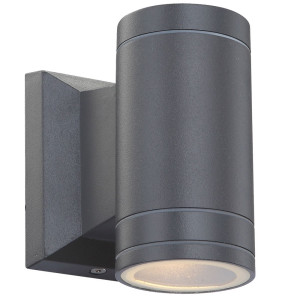 LED ALU Wand Down Strahler, Höhe 12,8 cm GANTAR