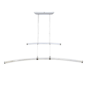Elegante LED Hängeleuchte aus Chrom