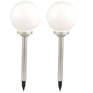 Moderne LED Gartenleuchte in Kugelform