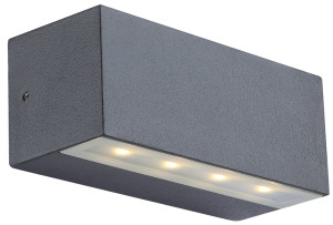 Moderne 4 Watt LED Außenlampe mit Aluminiumgehäuse
