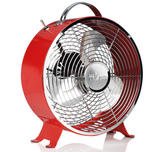 Trendiger Retro-Ventilator in rot Tristar VE-5963