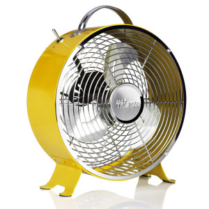 Trendiger Retro-Ventilator in gelb VE-5964