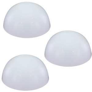 3er Set LED Solarleuchte in Kugelform