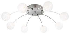 Moderne Deckenleuchte aus Chrom, Durchmesser 66cm LEVEL