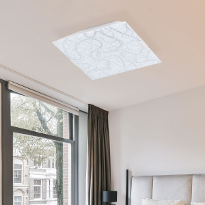 LED Deckenleuchte Ardales aus Metall und Glas