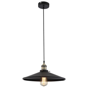 Hängeleuchte, Aluminium goldfarbig, Schwarz matt, KNUD