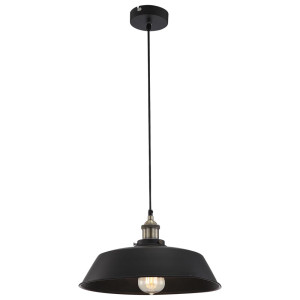 Hängeleuchte, ALU, schwarz, 36 cm, KNUD