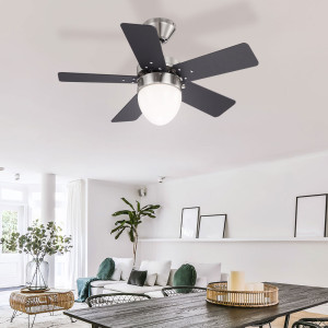 LED Deckenventilator mit Zugschalter und Beleuchtung