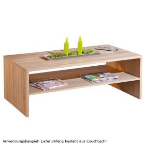 Moderner Couchtisch aus robuster Sonoma Eiche