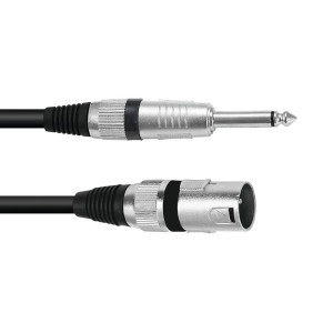 Robustes 3-pol XLR Anschlusskabel mit 6,3 mm klinkenstecker