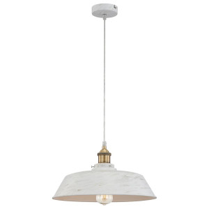Moderne LED Hängelampe aus Metall und Aluminium in Weiß Gold matt