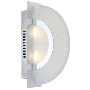 LED 10 Watt Wandleuchte aus Aluminium und Chrom