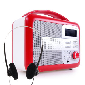 Radio in einem modernen Look mit Kopfhörer