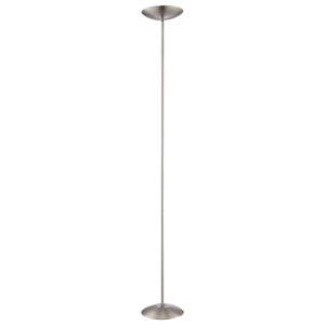 LED 16 Watt Deckenfluter aus Nickel mit Schalter