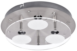 Elegante Deckenlampe aus Metall und Kunststoff