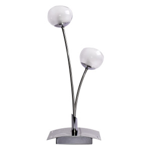 Glaskugel Tischleuchte in chrom , Höhe 28 cm, GIULIETTA