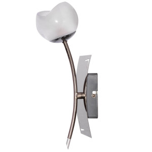 Chrom Wandleuchte mit Glas Spot GIULIETTA