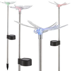 8x Solarlampen mit LED und Farbwechsler