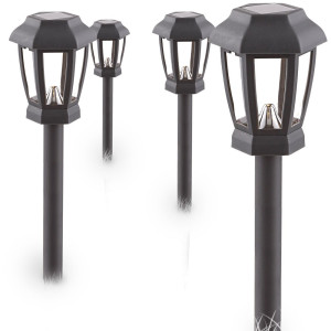 4er Set LED Solarleuchten für den Außenbereich