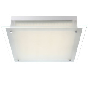LED Deckenleuchte Metall weiß Chrom Globo 49322