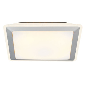 LED Deckenleuchte, PVC weiß, quadratisch SALSA