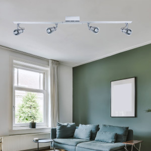 Deckenlampe mit vier beweglichen Spots