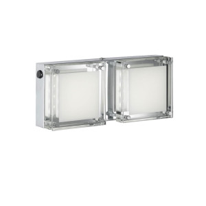 Wandleuchte, Metall, Glas, rechteckig WOFI JETTE