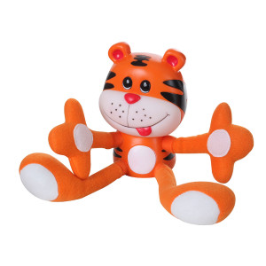 LED Kinderlampe, Stofftier Tiger, Höhe 18,5 cm