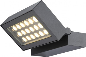 Zeitlose LED Außenleuchte aus Aluminium dunkelgrau TASILLA