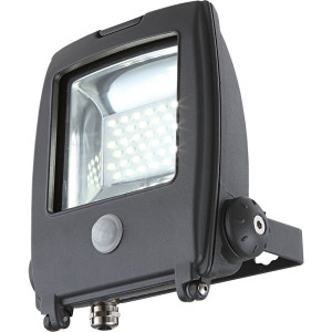 LED Baustrahler, verstellbar, Bewegungsmelder H 18,5 cm