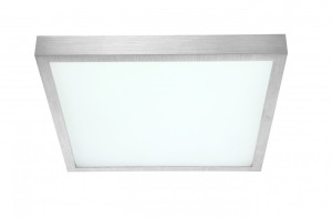 LED Deckenleuchte, Aluminium, quadratisch, L 40 cm, TAMINA