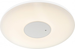 Zeitlose LED Deckenleuchte aus Metall weiß FELION