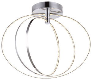 Moderne LED Deckenleuchte in Chrom für Ihren Wohnraum BAGUE