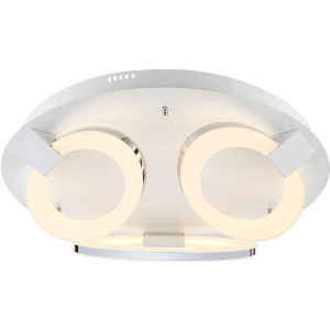LED Deckenleuchte, Ring-Design, weiß, 57 cm