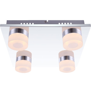 LED Deckenleuchte aus Chrom und Acryl