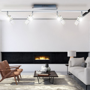 Elegante LED Wandleuchte mit beweglichen Spots