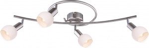 Dekorative  Deckenleuchte in nickel matt, chrom AVER