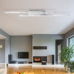 Moderne LED Deckenlampe aus Aluminium gebürstet CALIBAN