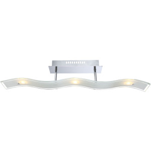 Design LED Deckenleuchte aus Chrom in edlem Design HUELVA