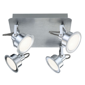 LED Deckenlampe, Aluminium, verstellbar, L 25 cm