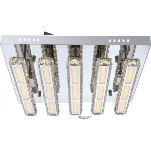 Adrette 45W LED Treppenhaus Deckenleuchte aus Chrom MILEY
