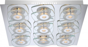 40,5W LED Gästezimmer Deckenleuchte aus Chrom ZARMA
