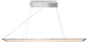 LED Hängelampe, Aluminium, Acryl, 5000 Lumen, 118x25x120cm