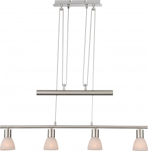 Moderne  Hängeleuchte in nickel-matt  PANNA