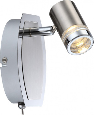 Klassischer 5W LED Wohnraum Strahler mit Schalter Acryl Kuba