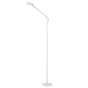 LED Stehleuchte, weiß, verstellbar, Metall, H 189 cm
