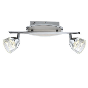 LED Deckenlampe, Glaskristall Spots beweglich, H16 cm LILIJA