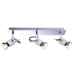 LED Deckenstrahler, Alu gebürstet, L 38 cm, CLIMAX