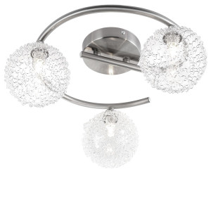 Deckenlampe für Ihren Flur mit Alu Glaskugeln ENIGMA